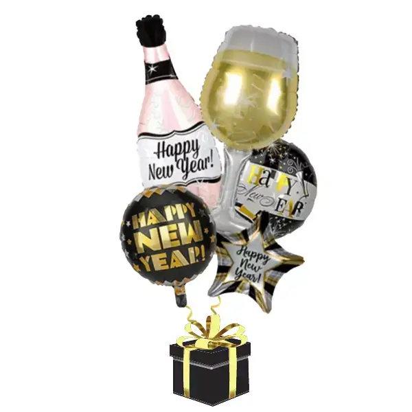 ballonnencadeau set nieuwjaar